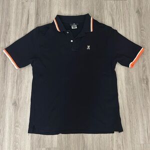 Psycho Bunny Polo Orange Blue Great Condition Size 7